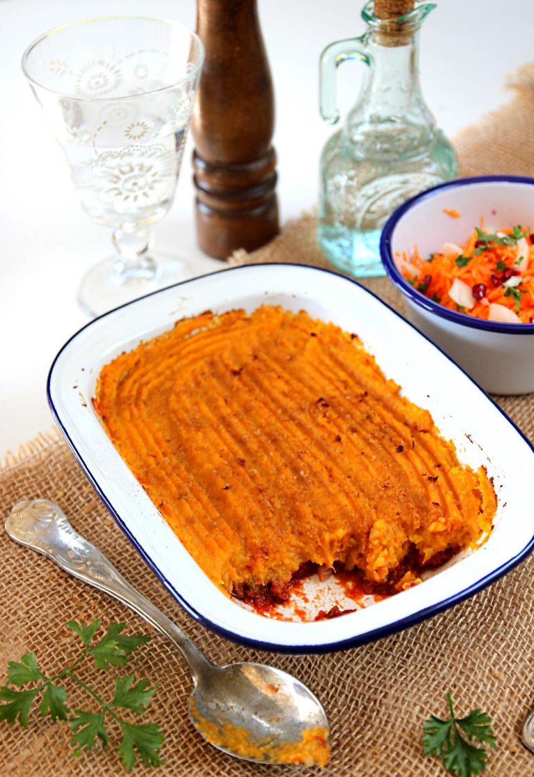 Parmentier patate douce lentilles Vegan - Payette cuisine