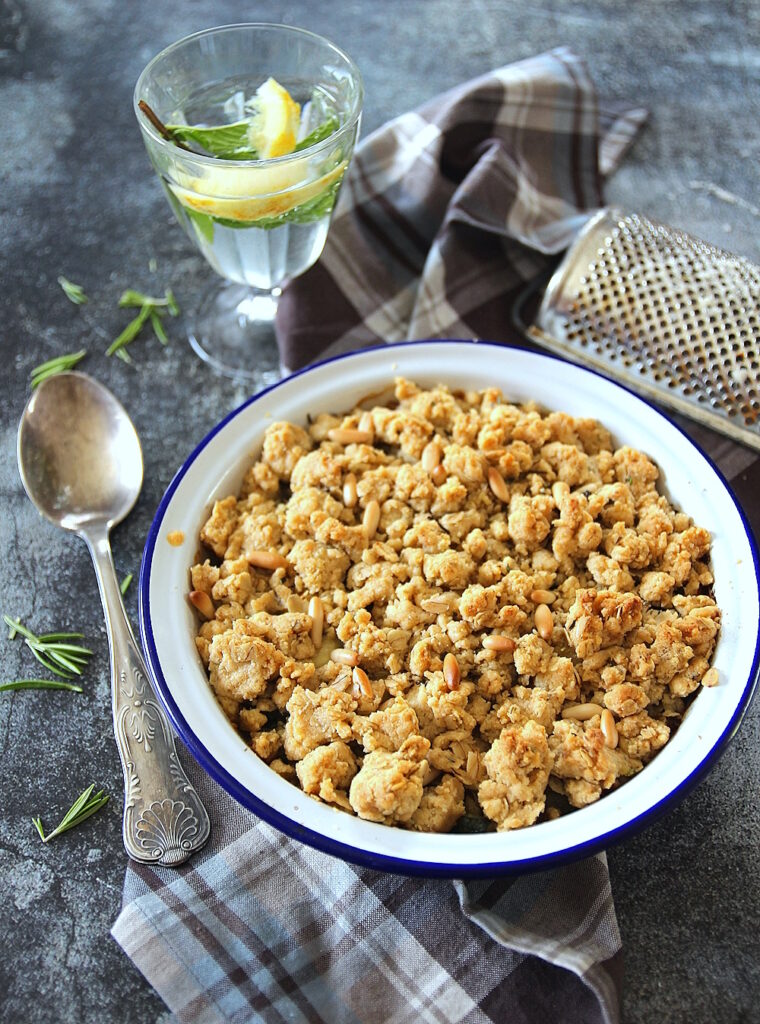 crumble courgette